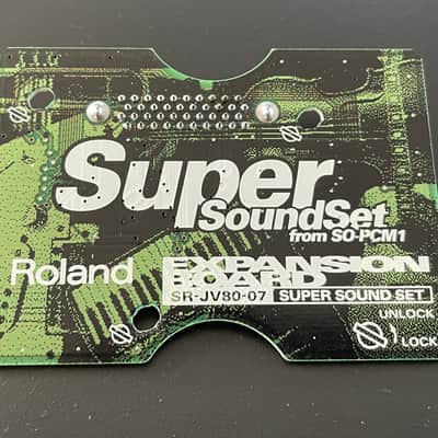 Roland SR-JV80-07 Super Sound Set Expansion Board 1990s - Green image 1