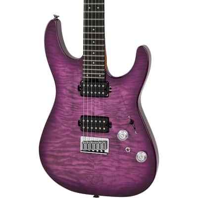 Charvel Pro-Mod Plus DK24 HH HT EB QM Electric Guitar - Violet Radiance image 1