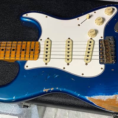 NEW! Fender Custom Shop Special Run '69 Stratocaster Heavy Relic - Handwound P/U's - Aged Aquamarine Metallic - Reverse Headstock - 8lbs - Authorized Dealer - One OFF! SUPER RARE! G07466 image 8