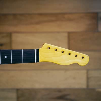 Telecaster Neck – Vintage Maple & Rosewood | 21 Frets | Nitro Satin Finish | Bone Nut image 15