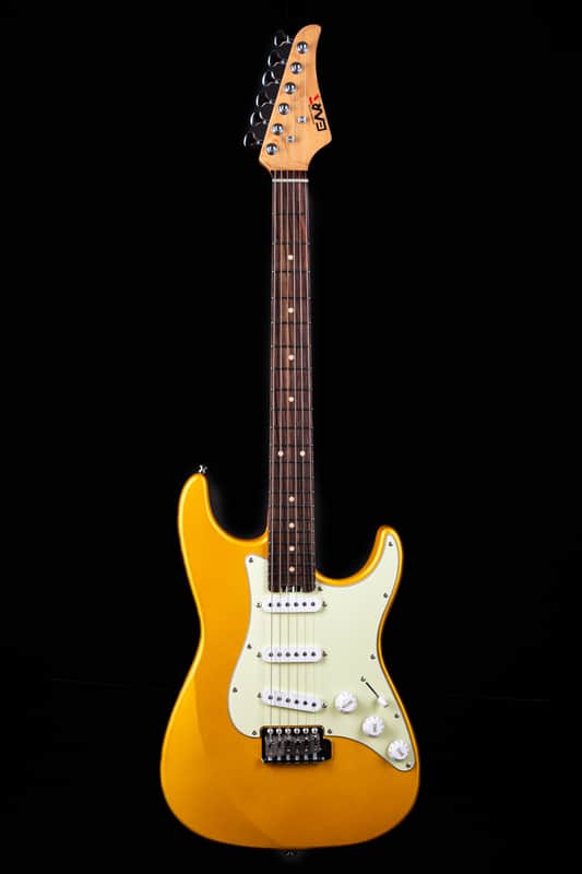 EART YMX-SG3,Roasted Book-match Mahogany Solid Body,22 Stainless Steel Frets,6-Point Synchronized Tremolo image 1