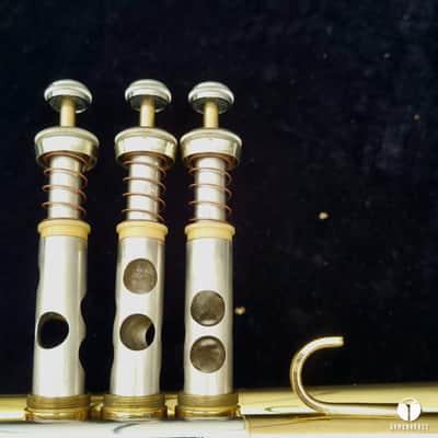 King Symphony DUAL BORE trumpet Sterling leadpipe GAMONBRASS case mouthpiece image 24
