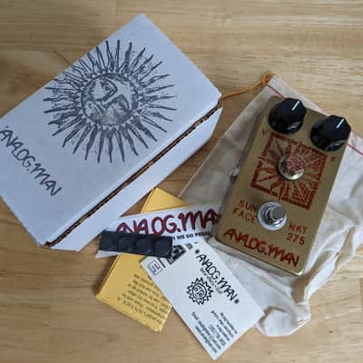 Analogman Sun Face White Dot NKT 275 Fuzz Sun Dial | Reverb Canada