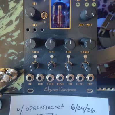 Abyss Devices Saevitum V2 Vacuum Tube Filter/Distortion/VCA/Oscillator image 1