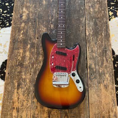 Fender 1969 Reissue Mustang Three Tone Sunburst MIJ Japan 2002 w/ Hardcase image 19