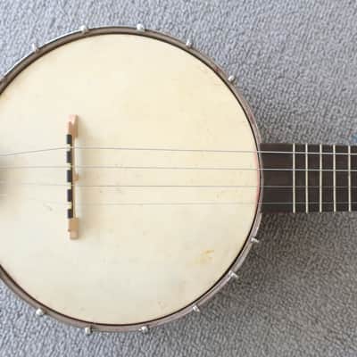 Vintage 1930s Mystery Ukulele Uke Banjolele Banjo Mandolin Slingerland? WM Lange? Vega? Works Clean image 4