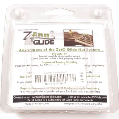 Genuine Zero Glide ZB-11 Blank nut replacement system for 12 string Guitars image 2