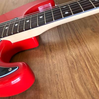 Rare Vintage 1993 MIJ Fender Squier Stratocaster Candy Apple Red Guitar! image 4