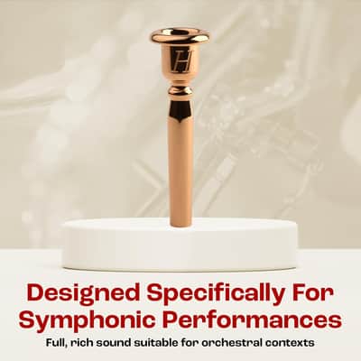 Denis Wick Heritage Trumpet Mouthpiece Gold Plated, 3182G-3C - V-Type Backbore for Balanced Airflow and Tone - Trumpet Accessories for Effortless Articulation 16.75 x 5.27 x 3.80mm image 7
