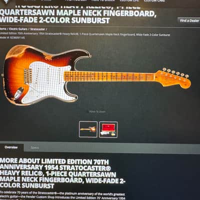 Fender Custom Shop Limited 70th Anniversary 1954 Stratocaster - Heavy Relic image 3
