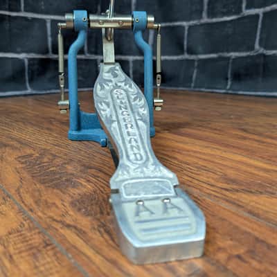 Slingerland Vintage AA Single Bass Drum Pedal Late 50s to Early 60s - Blue Lacquer image 10