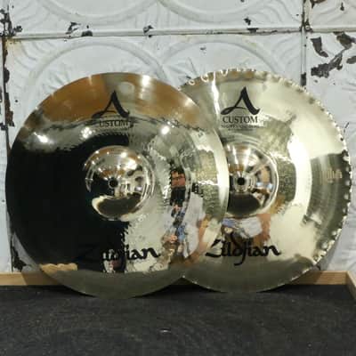 Zildjian A Custom Mastersound Hi-hat Cymbals 14in (962/1269g) image 1