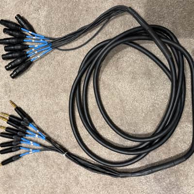 Mogami Mogami Gold 8 TRS-XLRF 8-channel 1/4 inch TRS Male to XLR Female Snake - 15 foot 2020 - BLUE image 3