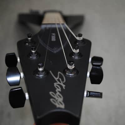 Stagg F300 Flying V  Black image 4