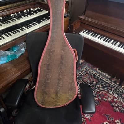 Unbranded Silvertone Harmony Kay Style Chipboard Guitar or Short Scale Bass Case 1960s image 6