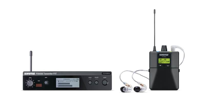 Shure PSM 300 P3TRA215CL Personal Monitor System H20 Frequency Band image 1