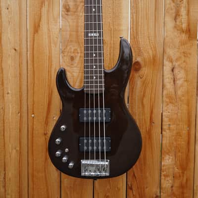 ESP E-II AP-5 See Thru Black Left Handed 5-String Bass w/Case NOS image 6
