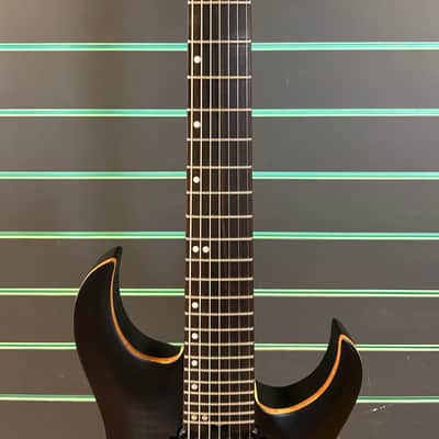 Harley Benton Amarok-7 BKBL 2021 Flame Burst 7-String Electric Guitar image 5