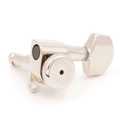Genuine Hipshot Nickel 3x3 Enclosed Griplock Tuner Kit with UMP, 6K2EL0N