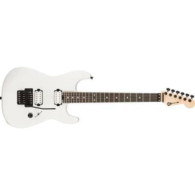 Charvel Jim Root Signature Pro-Mod San Dimas Style 1 HH FR E Ebony Satin White image 2
