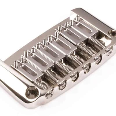 Hipshot Ibanez Gibraltar Replacement Hi-Mass Bridge 6-String, NICKEL 4IBG06N image 2