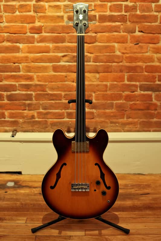 Gibson EB-2 Modified Fretless Bass, 60's Vintage image 1