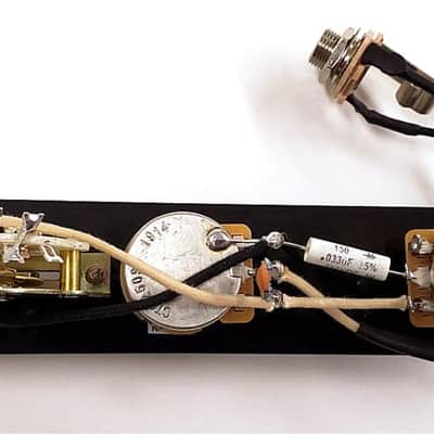 Atlantic Custom Guitars Telecaster Loaded Control Plate Premium Tele 3-way or 4-way Harness & Knobs Black image 2