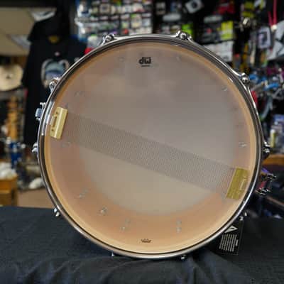 DW USA Collectors Series 6.5x14" Pure Maple SSC Shell With Ring's Snare Drum - Natural Satin Oil w/ Chrome Hardware | DRX26514SSC image 12