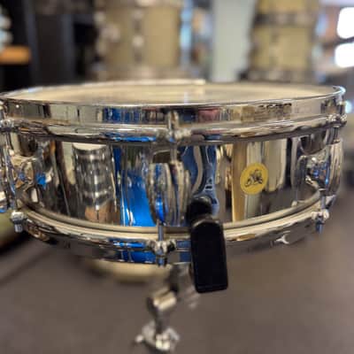 14" x 4" Premier Royal Ace 1960s Chrome Over Brass Snare image 6
