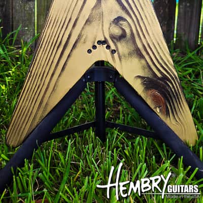 HEMBRY Flying V style pine body image 13