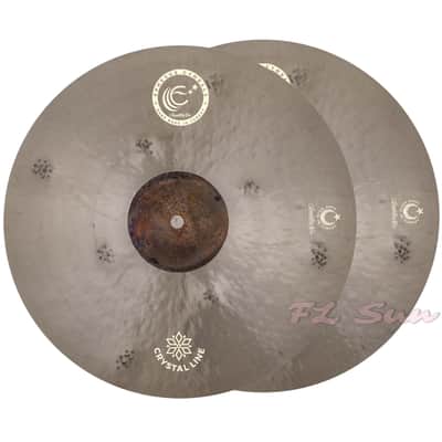 Ephesus Cymbals Crystal Line Series 4pc 16" - 18" Crash / 20" Ride / 14" Hi-Hat Cymbal Set image 3