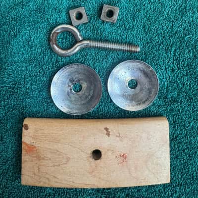 Ludwig Two Vintage WFL Marching Bass Drum Eyelet Bracket Mount Part 50s 60s image 7