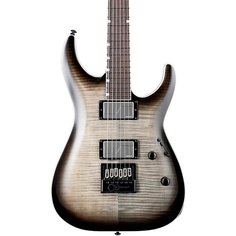 ESP LTD MH-1000 Evertune FM Charcoal Burst Electric Guitar image 1