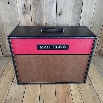 Matchless  ESD 4ohm 2x12" Guitar Amp Cabinet, Excellent 2003 - Black and Red image 2
