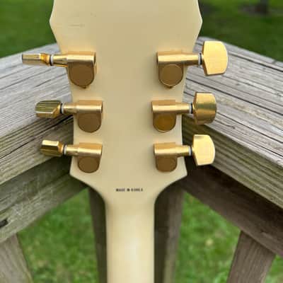 Epiphone Sheraton II 1993 - RARE Vintage Alpine White! - MIK - 8.2 lbs with HSC - Samick 335 Made in Korea image 8