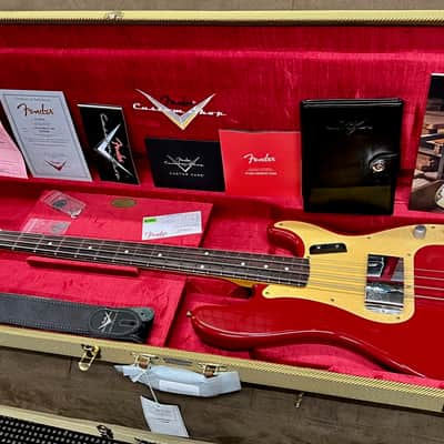Fender Precision Bass, Journeyman Relic New Custom Shop 1959 - Aged Dakota Red image 1