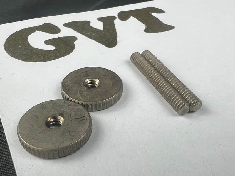 Faber  59 ABR Brass! Studs and Brass! Thumbwheel Kit, (pair) nickel plated Aged  Brass nickel plated image 1
