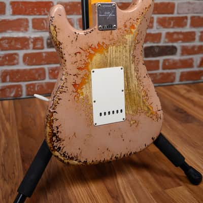 Fender Custom Shop SR25 61 Stratocaster Super Heavy Relic Dirty Shell Pink over 3-Color Sunburst 2025 w/OHSC image 10