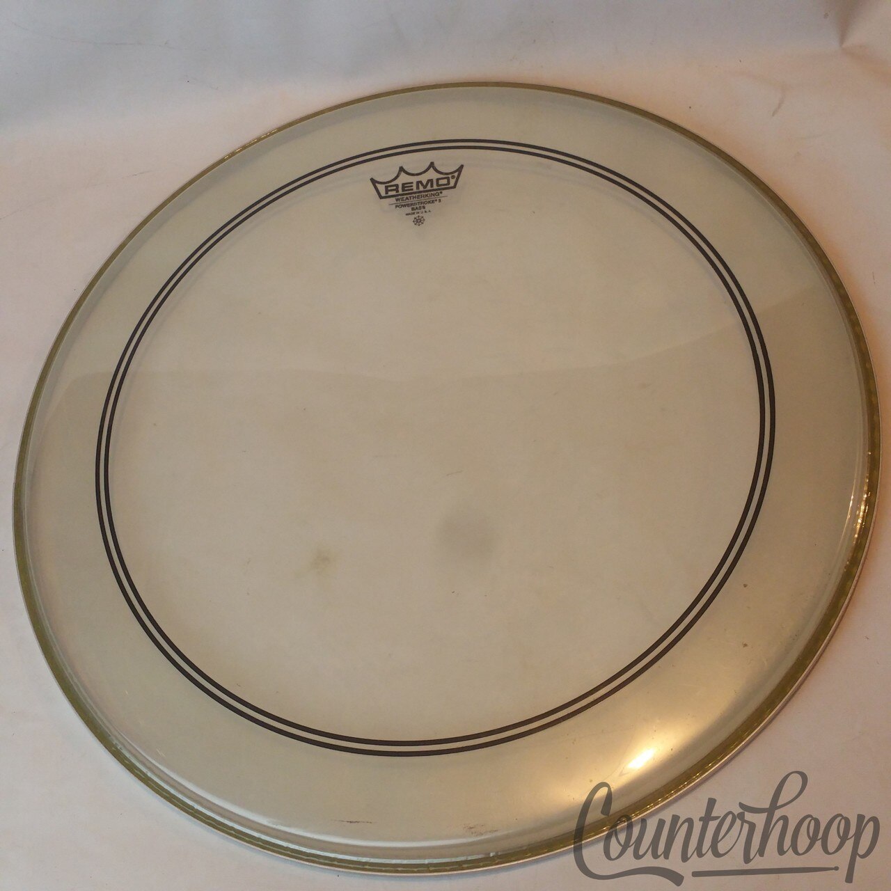 Remo 22" Powerstroke 3 Bass Drum Head Weatherking Clear Batter Made In USA* — main photograph