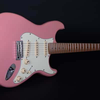 Electric Guitar Jet Guitars JS-300 JS300 BGD Burgundy Pink Free Setup image 9