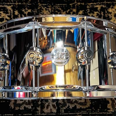 DW 6.5" x 14" Performance Steel Snare Drum -  Chrome over Steel image 1