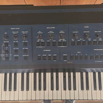 Oberheim OB-8 61-Key 8-Voice Synthesizer 1983 - Blue with Wood Sides