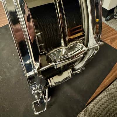 Ludwig Black Beauty 5x14 Super Sensitive Snare Drum - Black Nickel over Brass image 8