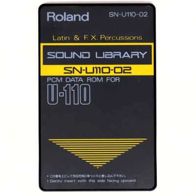 Roland SN-U110-02 Latin & F.X. Percussions Sound Library PCM Data Rom Card For U-110 image 1
