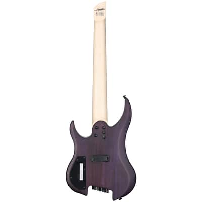 Legator Ghost 7 Super Shred 7-String Electric Guitar, Purple Flame image 6