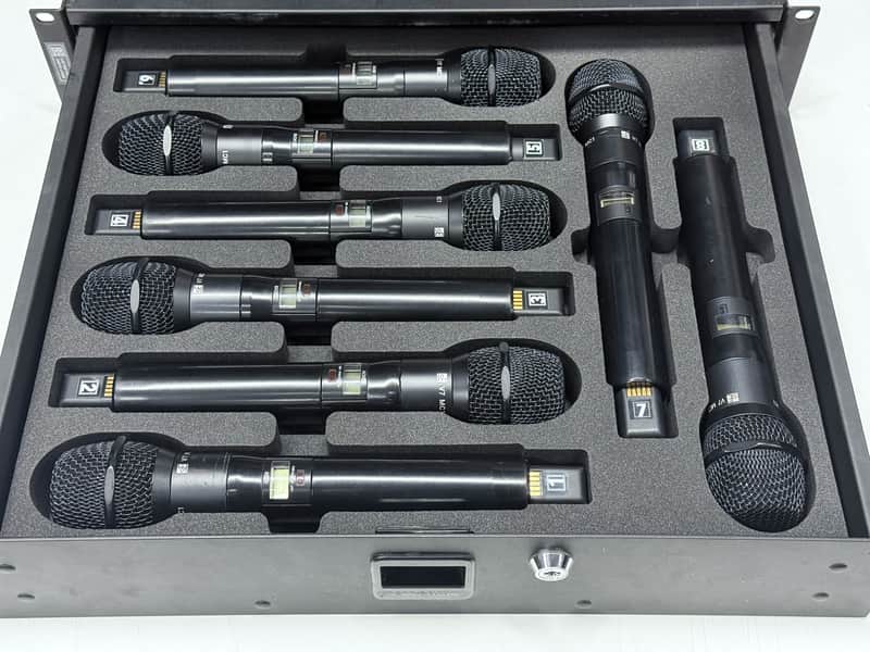 Custom Foam Insert for Rack Drawer fits 8 Shure Axient Digital ULXD QLXD Wireless Handheld SLXD2 QLXD2 ULXD2 AD2 ADX2 w/SE V7 image 1