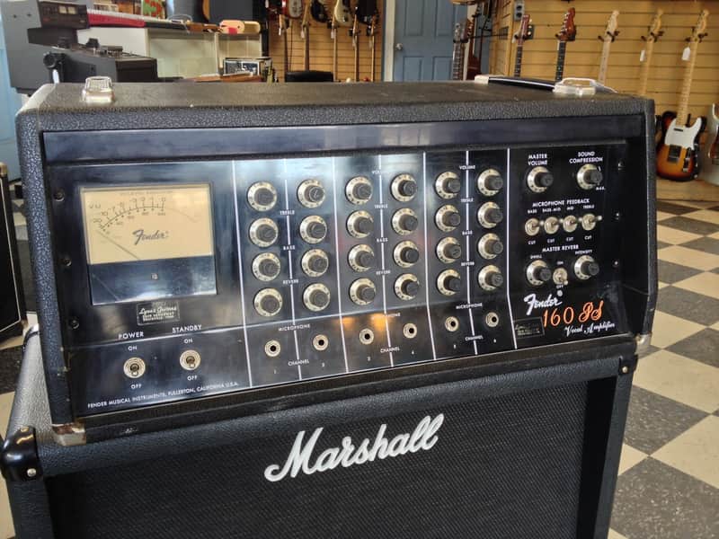 1970s Fender 160 PS Vocal Amplifier TUBE PA HEAD image 1