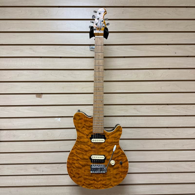 OLP MM1 Axis Electric Guitar Ernie Ball Amber Quilt | Reverb Canada