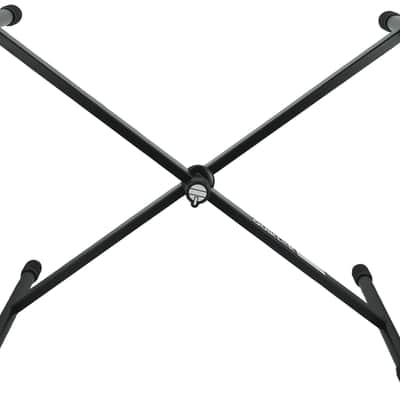 Quik Lok T-10BK Single-Braced Adjustable X-Stand Keyboard Stand in Black image 4