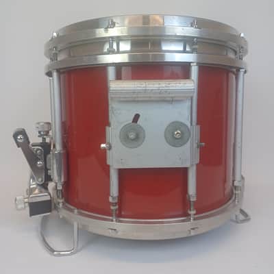 Pearl 11x13" FFX Championship Maple Marching Snare Drum Red Free Floating 10-Lug image 4